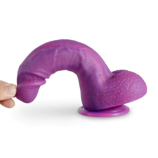 Lulu Love Purple Realistic Suction Cup Dildo 6 Inch
