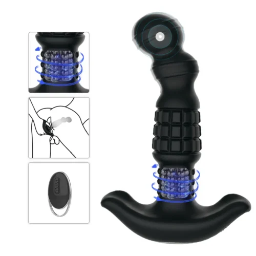 Particle Rotation Bead 10 Vibration Prostate Stimulator (3) Particle Rotation Bead 10 Vibration Prostate Stimulator