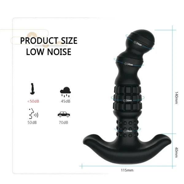Particle Rotation Bead 10 Vibration Prostate Stimulator (4) Particle Rotation Bead 10 Vibration Prostate Stimulator
