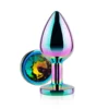 Rainbow Jewel Metal Butt Plug