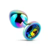Rainbow Jewel Metal Butt Plug
