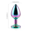 Rainbow Jewel Metal Butt Plug
