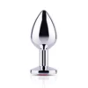 Red Gem Metal Butt Plug