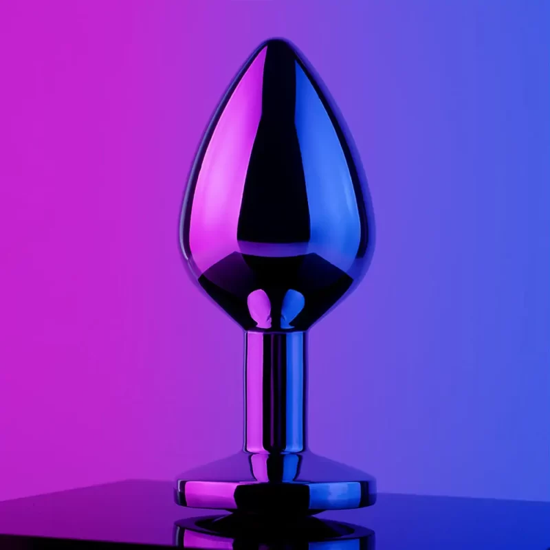 Red Gem Metal Butt Plug