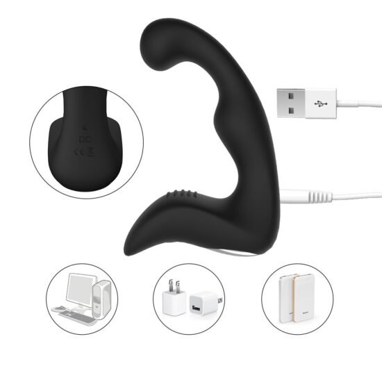 Jazzy – Black Anal Vibrator with Remote Control