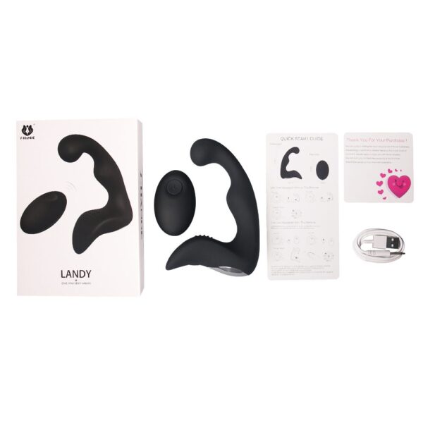 Jazzy – Black Anal Vibrator with Remote Control