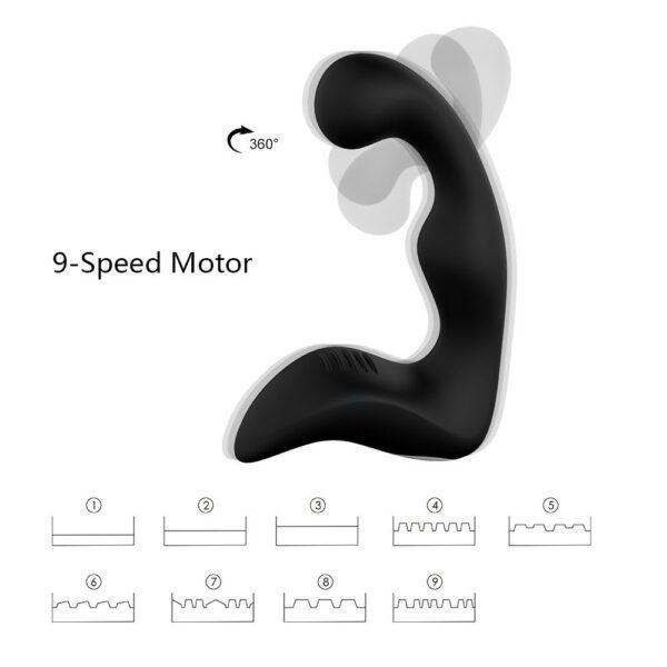 Jazzy – Black Anal Vibrator with Remote Control