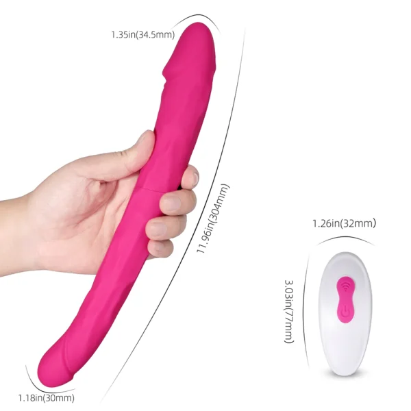 Sappho - Double Sided Dildo & Vibrating 12 Inch Dildo