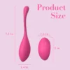 Silky-Smooth Silicone Head Vibrating Egg with Remote Control