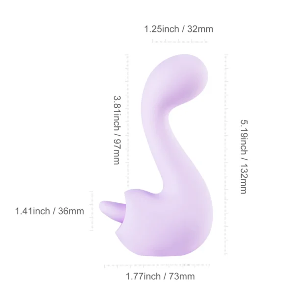 Swan - Double-ended Licking Vibrator (8) Swan - Double-ended Licking Vibrator