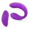 U-Shape Remote Dildo G-spot Clit Wearable Vibrator