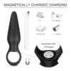 3in1 Anal Vibrator Bullet with7 3in1 Anal Vibrator Bullet with Vibrating Cock Ring