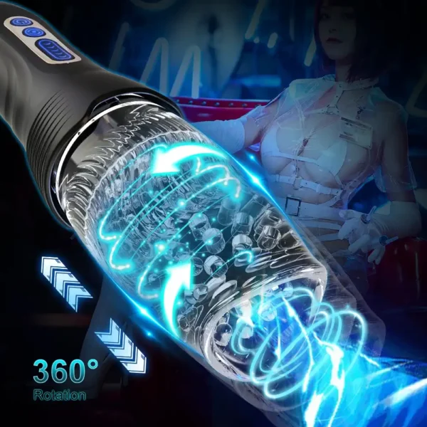 Rotation Thrusting vibrator Male Masturbation cup