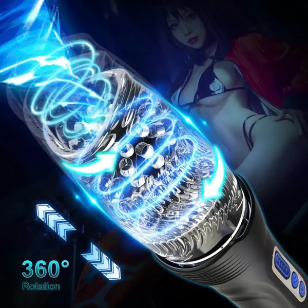 Rotation Thrusting vibrator Male Masturbation cup