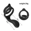 Vibrating Cock Ring Sleeve for Couple