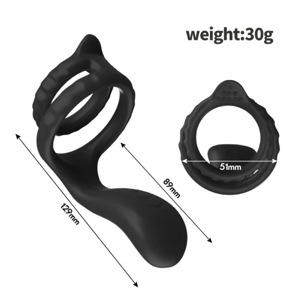Vibrating Cock Ring Sleeve for Couple
