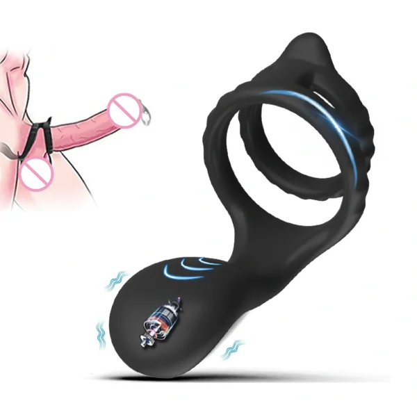 Vibrating Cock Ring Sleeve for Couple