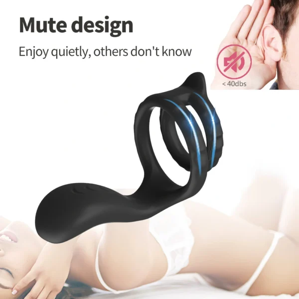 Vibrating Cock Ring Sleeve for Couple