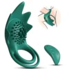 Wearable cock ring vibrator