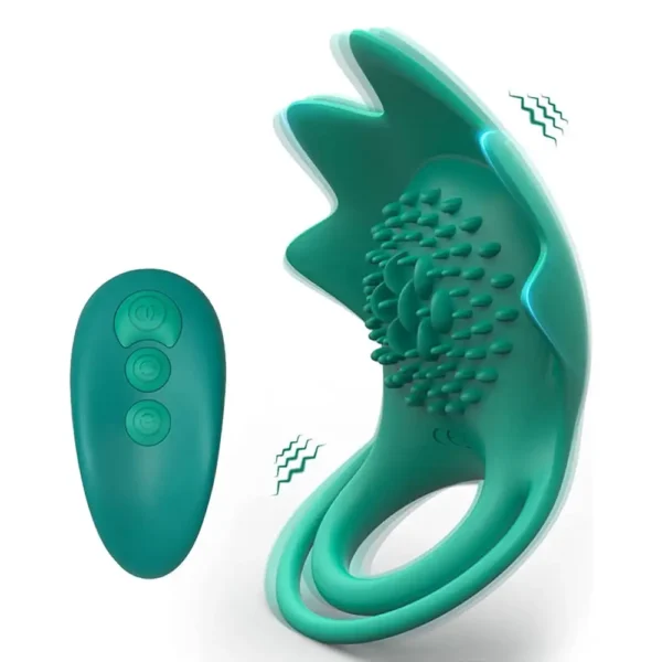 Wearable cock ring vibrator