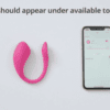 Lovense Lush 4 beside a phone for app connection setup