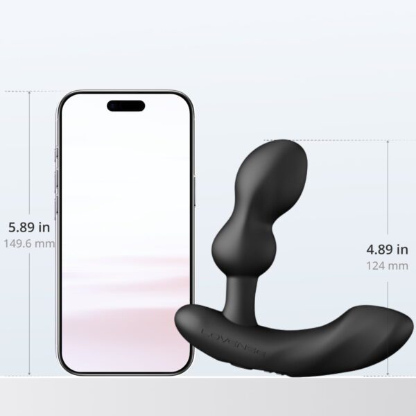 Lovense Edge 2 size comparison – 4.89 inch height