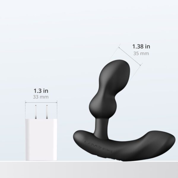 Lovense Edge 2 width comparison – 1.38 inch head